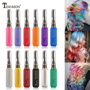 13 Colors Disposable Hair Dye color Washable Non-toxic DIY Temporary Dual Purpose One-off Hair Coloured Mascara Hair Beauty Tool