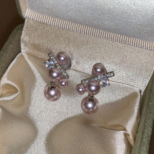 CAFFTI | Pure Silver 999 Elegant Luxurious Unique Beautiful Pearl Earrings