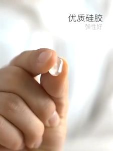 Transparent Silicone Anti-Collision Door Stopper with Self Adhesive Mute Pad for Furniture and Cabinet Protection