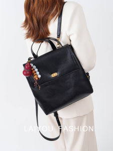 Fashionable Commuter Womens Backpack 2025 New Casual Versatile High-End Glossy Lightweight Travel Bookbag Soft Handle