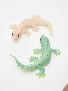 Solid Kids Artificial Crawling Animal Toy Model Tipper Tiger Gecko Lizard Scale Science and Education Cognition Gift Decoration