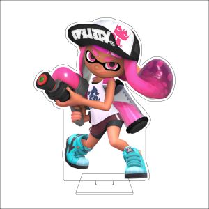 Bandai | 16CM Anime Splatoon Myaku Hanakasa Cá Hồi Inkling Acrylic Hình Cosplay Đứng Tấm ACG Vật Trang Trí Quà Tặng Cho Người Hâm Mộ