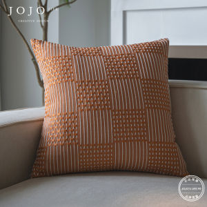 Modern JOJOS L. PD. Wave Texture Plaid Pillowcase Home Decor Square Polyester Fiber Cotton Linen Material Universal Use