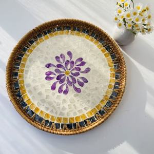 MUYI | Wicker Round Nordic Style Tea Table