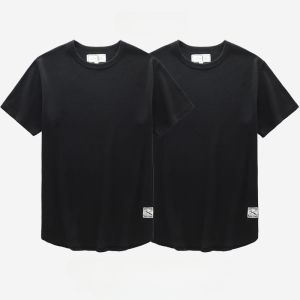 เสื้อยืดแขนสั้นผู้ชายเฮฟวี่เวท 250g ระบายอากาศได้ดี คอกลม ลำลอง เสื้อเชิ้ตครึ่งแขน ฤดูร้อน เสื้อท่อนบน ฐานชั้นสบาย