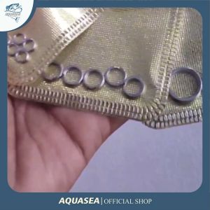 AQUASEA Split Ring Solid Ring Konektor Umpan Pancing Bahan Stainless Steel