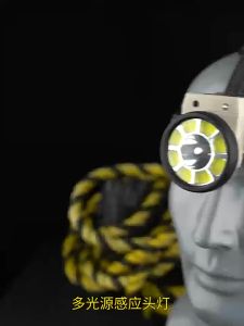 ไฟฉายคาดศีรษะ LED ชาร์จไฟ USB TYPE-C ไฟฉายคาดหัว สว่างมาก ใช้ COB+ไฟ ไฟฉายติดหน้าผาก กันน้ำ IP44 มุมส่องสว่างกว้าง มีระบบเซนเซอร์ พกพา สะดวก