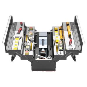 DELIXI Electric | Hộp Công Cụ Gấp 3 Tầng Inox