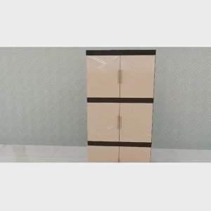 Lemari Plastik Pakaian Virus Zebra Putih Glossy   Bisa COd  berkualitas