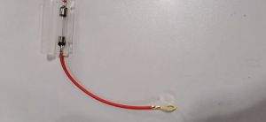 MOTORCYLE PARTS FUSE CASE WITH WIRE GLASS FUSE TUBE WIRE