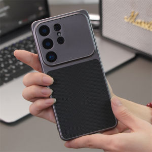 Solid Color Diamond Pattern Leather Texture Soft TPU Case For Samsung Galaxy S26 S25 Edge S24 FE S22 S23 Ultra Plus Matte Cover