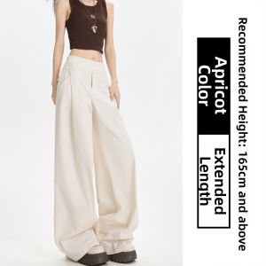 YIFANSHI | High Waist Relaxed Wide Leg Casual Pants