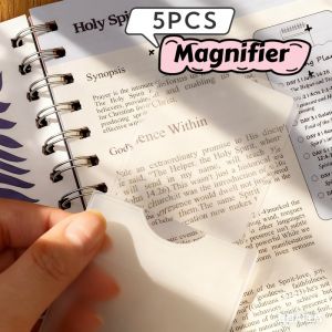 5Pcs Card-Style Magnifying Glass For Mobile Phones High-Magnification Portable Magnifying Glass Helps Elderly People Focus On Reading