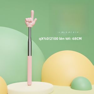 Macaron Extendable Finger Reading Stick Teaching Pointer Stick Early Education Home Use Kindergarten Teaching Rod Reading Tool