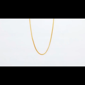 Lucky Milan Chain 1.3mmW 45cm 2-2.3g Girlfriend Gift Original 916 Gold pawnable Necklace for Women Pawnable