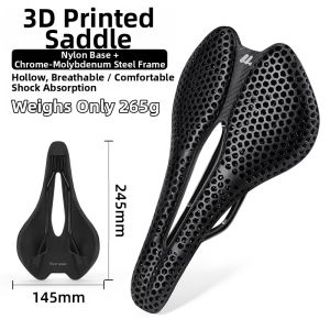 West Biking | 3D Printed Carbon Fiber Shock Absorption Breathable Bike Saddle