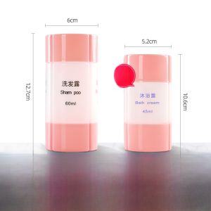 Portable Travel Four-In-One Wash Kit Splitter Bottle Shampoo Foundation Liquid Cosmetic And Skin Care Products for Outdoor Camping