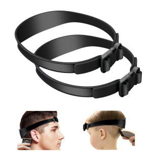 1Pcs Household curved silicone adjustable haircut strap collarband shaving template haircut haircut tool