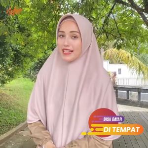 Nafisa Asha Size XL | Hijab Instan Pet | Jilbab Instan Bergo Kaos Jumbo | Khimar Simple