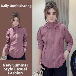 LIANGYILAILIN | Windproof Lightweight Pink Yoga Top