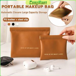 C.N. Cosmetics Storage Bag: Automatic Closure & Portable Makeup Organizer