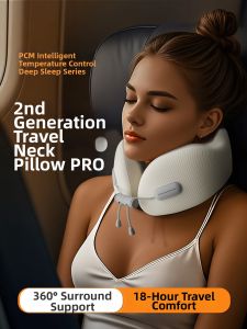 U-shaped Travel Portable Neck Pillow for Car and Airplane Sleeping Use