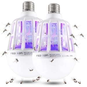 Bug Zapper Light Bulb 2-in-1 Indoor Mosquito Zapper Gnat Trap- Electric Fly Insect Killer&Bug Catcher for Home Backyard Patio