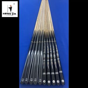 Snooker cue 9.5MM pool Cue billiard cue small head Chinese black eight-bar box 3/4 points big head English snooker billiard set