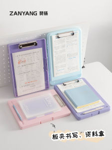 Large Capacity Side Opening Writing Pad File Folder Student Special Exam Paper Organizer Tool with Pen Slot Document Folder