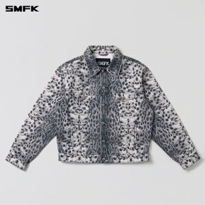 SMFK | Camouflage Leopard Print Washed Cotton Loose Jacket