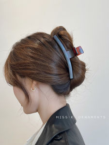 Minimalist One Word Grip Large Clip Headdress Hairpin Female Back Head 2023 New Arrival Fancy Updo Shark Clip