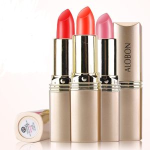 AloBon Silkiness Velvet Moisturizing Lipstick Upgrade Version Mat Finish Waterproof Big Red Color for Students Trendy Beauty Makeup
