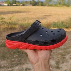 %Flash Sale%Crocs Duet Max II Clog New Model # SizeM7---M11#Clog# รองเท้าแตะสวม รองเท้าผู้หญิ่ง-ผู้ชาย รองเท้าเบา นิ่ม รองเท้าสวย ใส่สบาย รองเท้าใช้ดี
