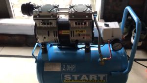 Máy nén khí không dầu Đài Loan  Tự động nạp khí  Không gây ồn  Bơm xịt hơi  phun sơn bắn đinh  công suất 2HP  nén 8kg  bình 30L  START