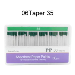 1Box Dental Absorbent Paper Points Taper 02 04 06 15-40# F1 F2 F3 Endodontics Root Canal Clean Tips Disposable Dental Material