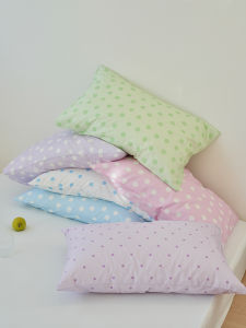 LIUYUEYUBAI | Macaron Pastel Dots 100% Cotton Pillowcase