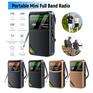 Pocket Radio FM AM SW Emergency Radio Best Reception Battery Operated Radio Type-C Rechargeable with HD Display Screen for Elder