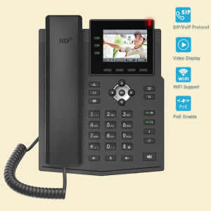 Fanvil Business Office Network SIP Video Phone EU Wireless WIFI Function 1080P Display Telephone IP Phone LCD Multimedia