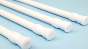 Adjustable telescopic clothes drying rod non perforated telescopic hanging shower curtain rod convenient curtain rod