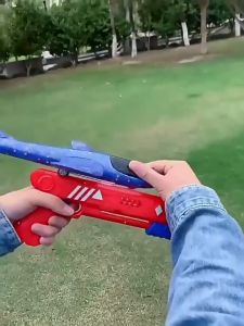 การร่อน ปืนเครื่องบิน Toy gun ระเบิดโฟม ปืนของเล่น ความปลอดภัย การยิงระยะไกล วันเด็ก ของขวัญเครื่องบินร่อนของเล่นสำหรับเด็ก โฟมเครื่องบินของเล่นสำหรับเด็ก plane