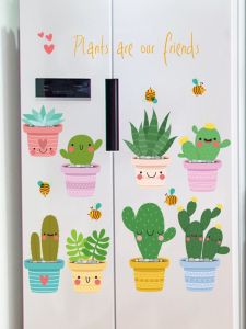 New 2025 Fridge Back Cover Sticker Washing Machine Shell Sticker Cute Childrens Room Decoration Waterproof PVC Wall Decal