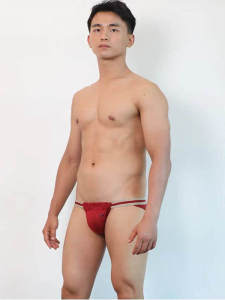 กางเกงชั้นในชาย MG ทรงใหม่ ผ้าไนลอน ชายเดียว เซ็กซี่ ทรง T กางเกงชั้นในชาย ผ้าไนลอน ทรงใหม่ กางเกงชั้นในชาย