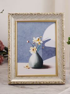 Elegant European Style 10x12 Inch A45 Resin Photo Frame for Living Room Display Stand Wall Hanging Decorative Artwork