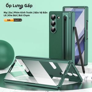 Ốp Điện Thoại Da Màu Hồng Cho Samsung Galaxy Z Fold 8/7 Ultra Kèm Bút Bảo Vệ Toàn Diện Tặng Kèm Miếng Dán Kính Cường Lực