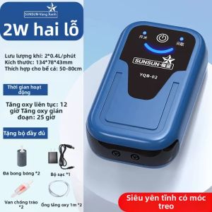sunsun | Bơm Oxy Di Động Ít Ồn cho Bể Cá