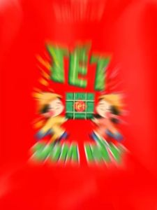 Áo thun tết sum vầy cho bé traigái hình in xuân cho bé 6-29kg.AT36