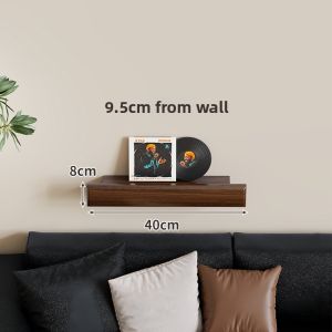 evesigar | Retro Wall Mounted Magazine Rack Solid Walnut