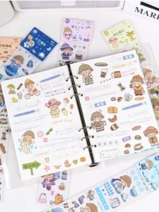 {Ready Stock} INS Fairy Little Girls Stickers Washi Aesthetic Sticker For Journal Handbook Decoration