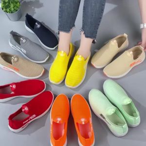 BONUS KAOS KAKI Sepatu sneakers SLIP ON wanita import korea SW11