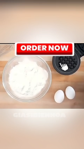 Máy Làm Bánh Waffle Mini 350W Khuôn Bánh Chống Dính Làm Bánh Tại Nhà Nhỏ Gọn